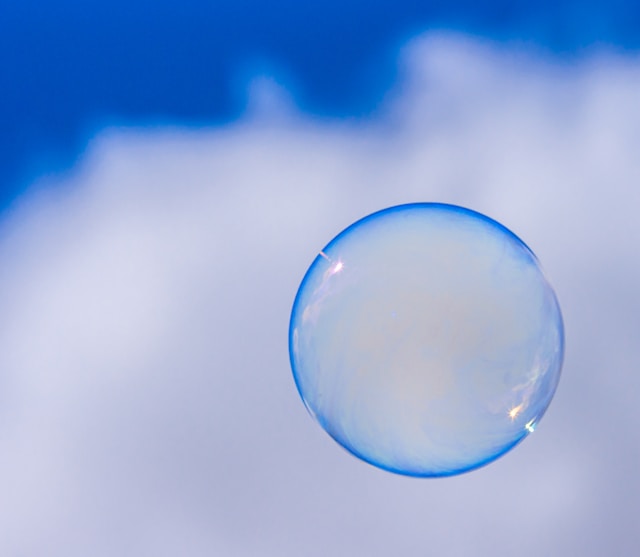 A newspaper headline announcing the bursting of the dot-com bubble